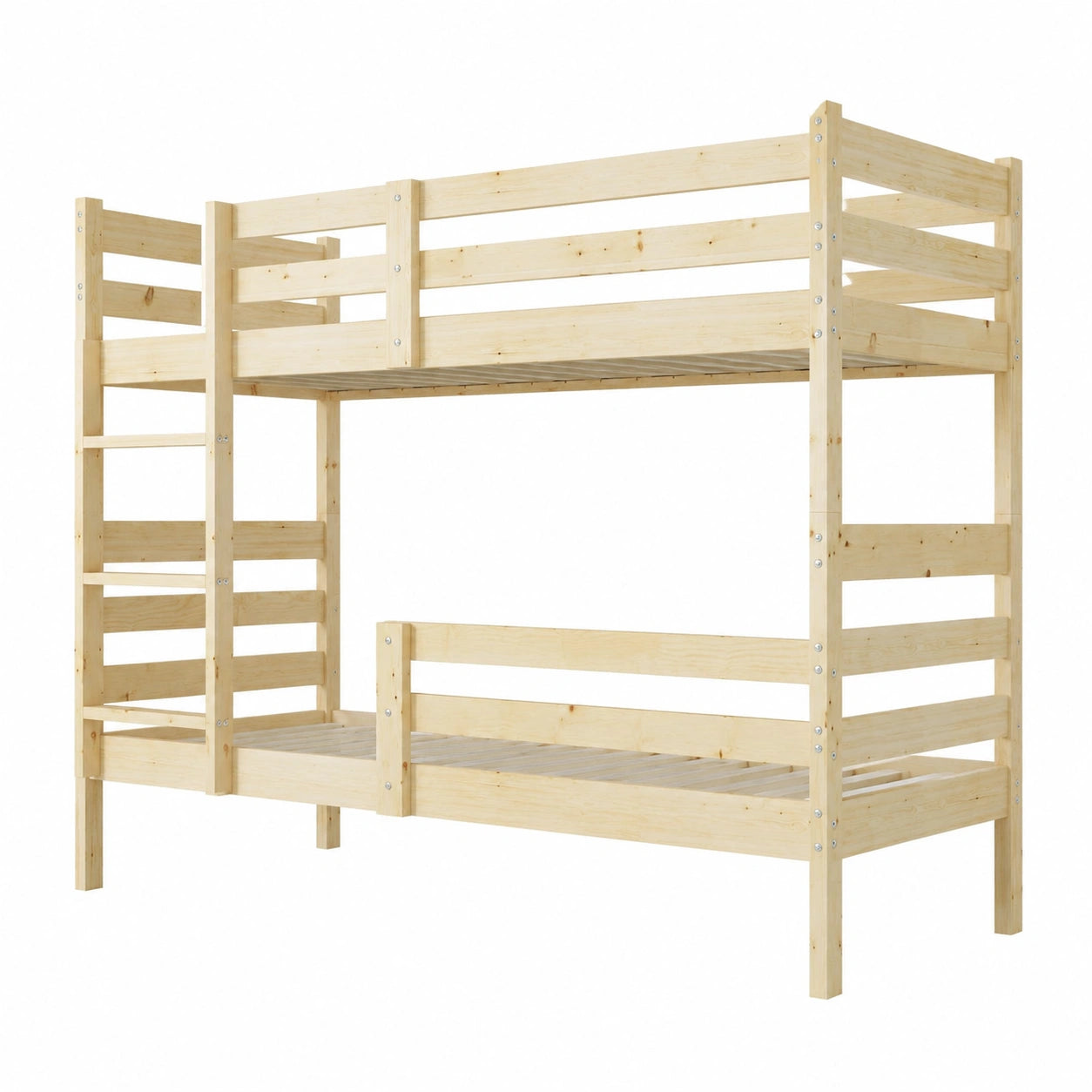 Interbeds teilbares Hochbett aus Kiefernholz 200x90cm mit Leiter und Lattenrost