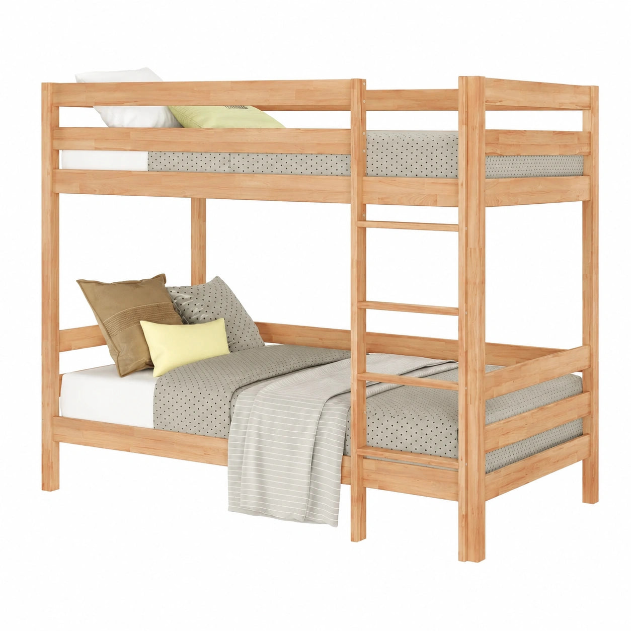 Massivholz Etagenbett Sydney für Kinder und Jugendliche, Buche, 90x200x160 cm